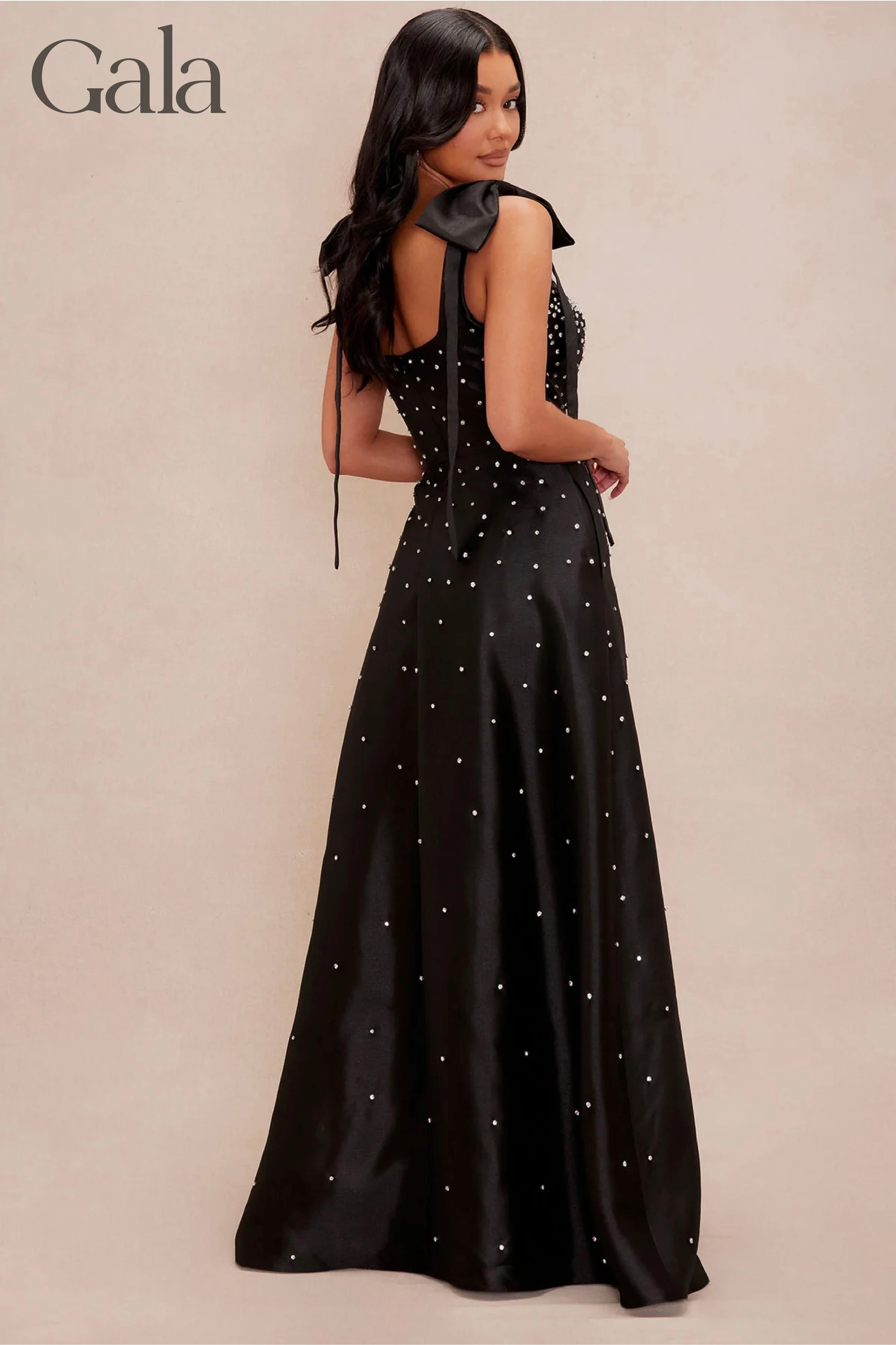 Black Embellished Maxi Dress
