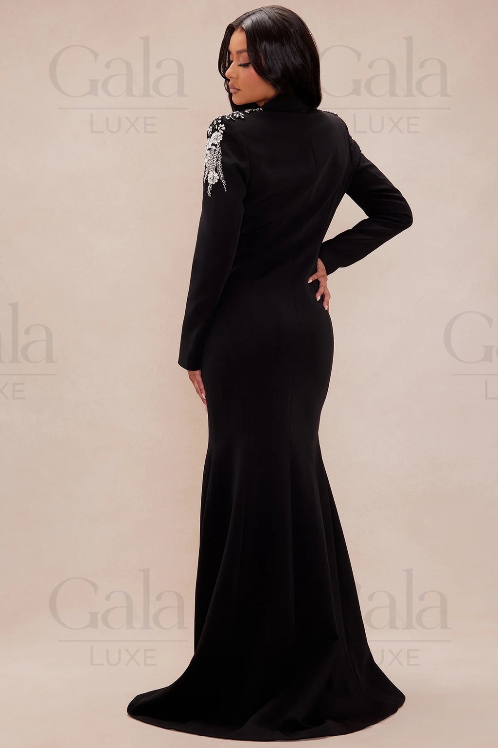Black Blazer Maxi Dress