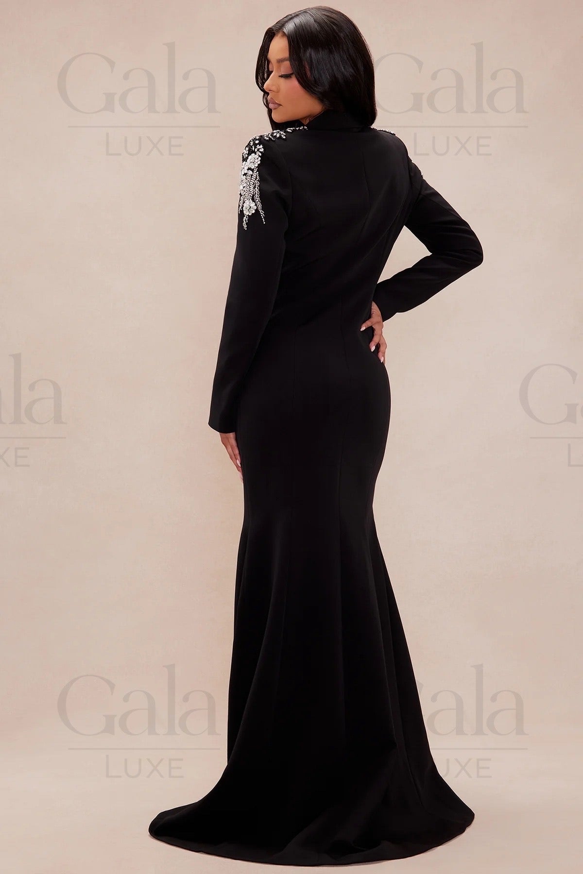 Black Blazer Maxi Dress