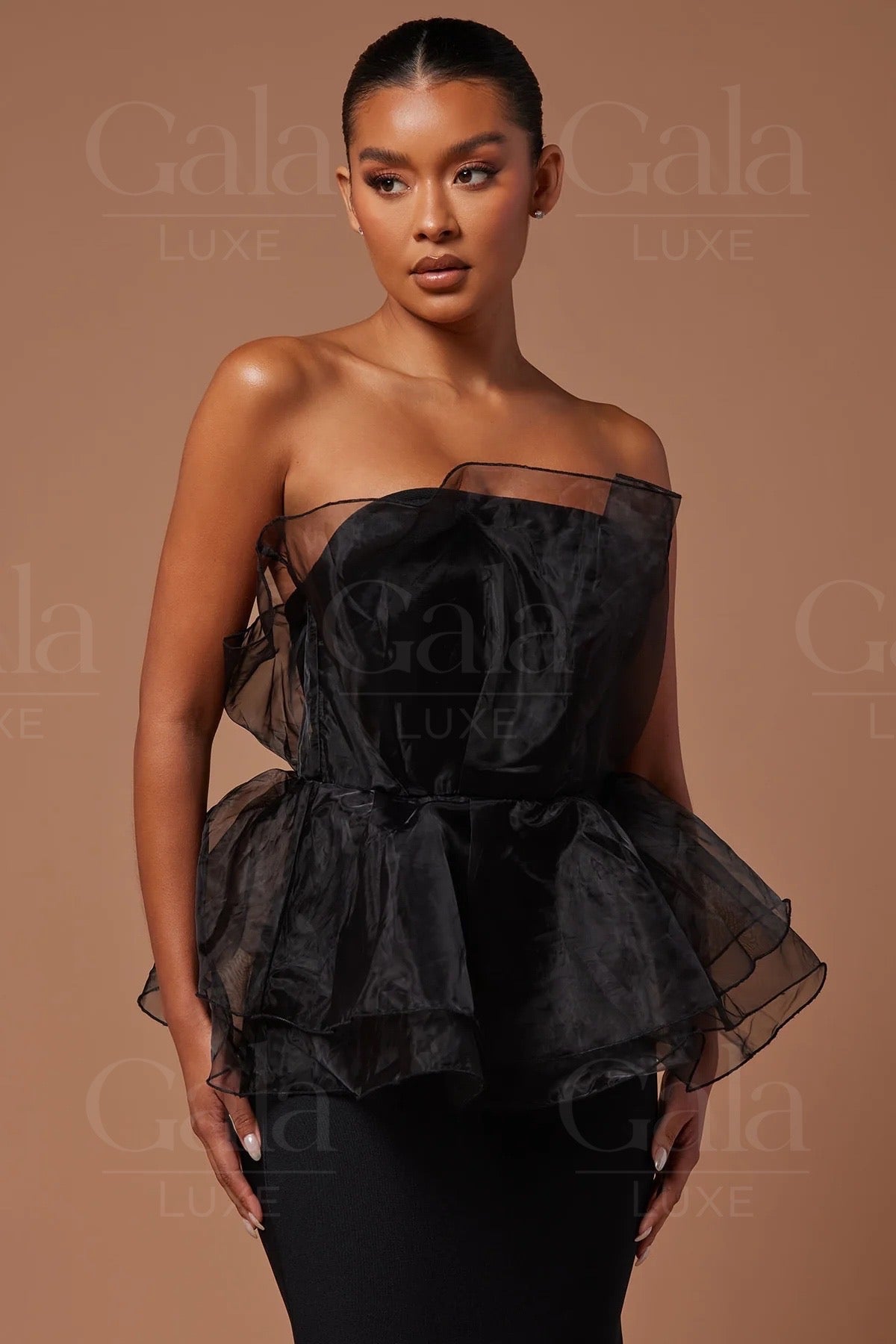 Mara Black Bandage Gown